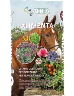LETAME UMIFICATO DEODORIZZATO SFARINATO PER ORTI E GIARDINI ALIMENTA SACCO 20L
