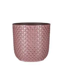 COPRIVASO CERAMICA DAAN PINK - H20,5XD21,5 Cm