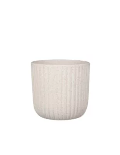 COPRIVASO CERAMICA DANTE OFF WHITE - H22XD24CM
