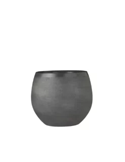 COPRIVASO CERAMICA DOURO BLACK GRAY - H25XD29 Cm