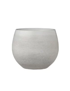 COPRIVASO CERAMICA DOURO WHITE - H15XD18 Cm