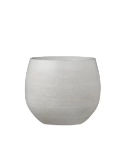 COPRIVASO CERAMICA DOURO WHITE - H18XD20 Cm