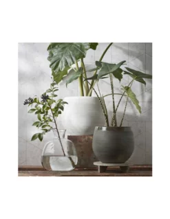 COPRIVASO CERAMICA DOURO WHITE H23XD26 Cm -Vendite Forniture Da Giardino coprivaso ceramica douro white h23xd26 cm 2