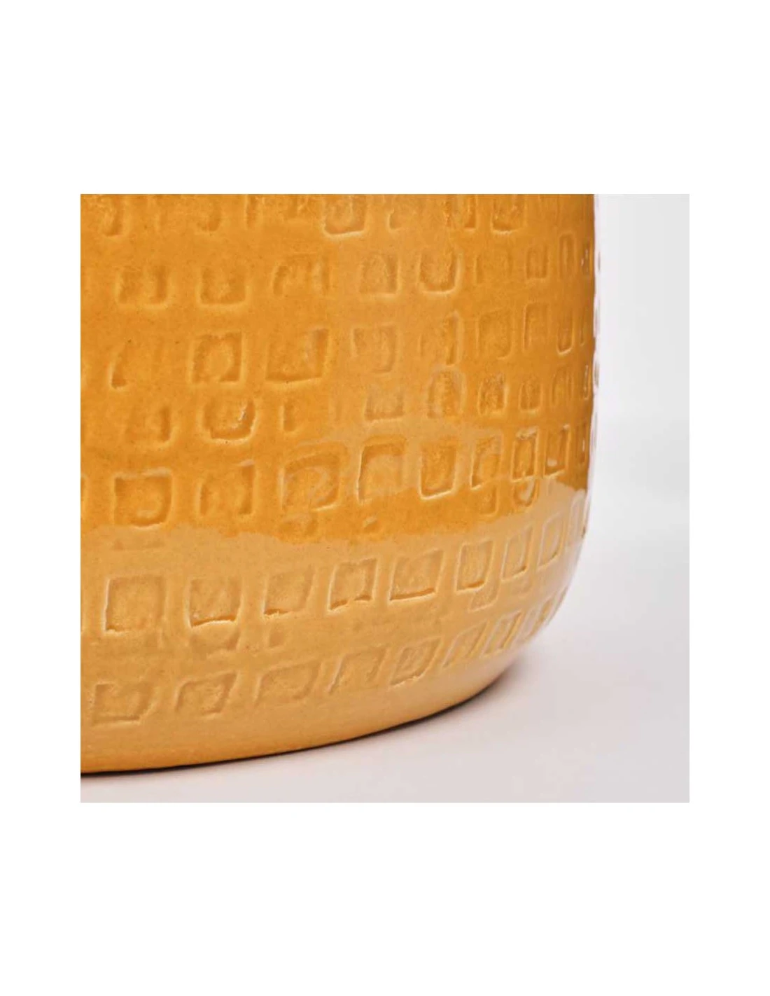 COPRIVASO CERAMICA FLOYD OCHRE - H23,5XD28CM 3 COPRIVASO CERAMICA FLOYD OCHRE - H23,5XD28CM - immagine 3