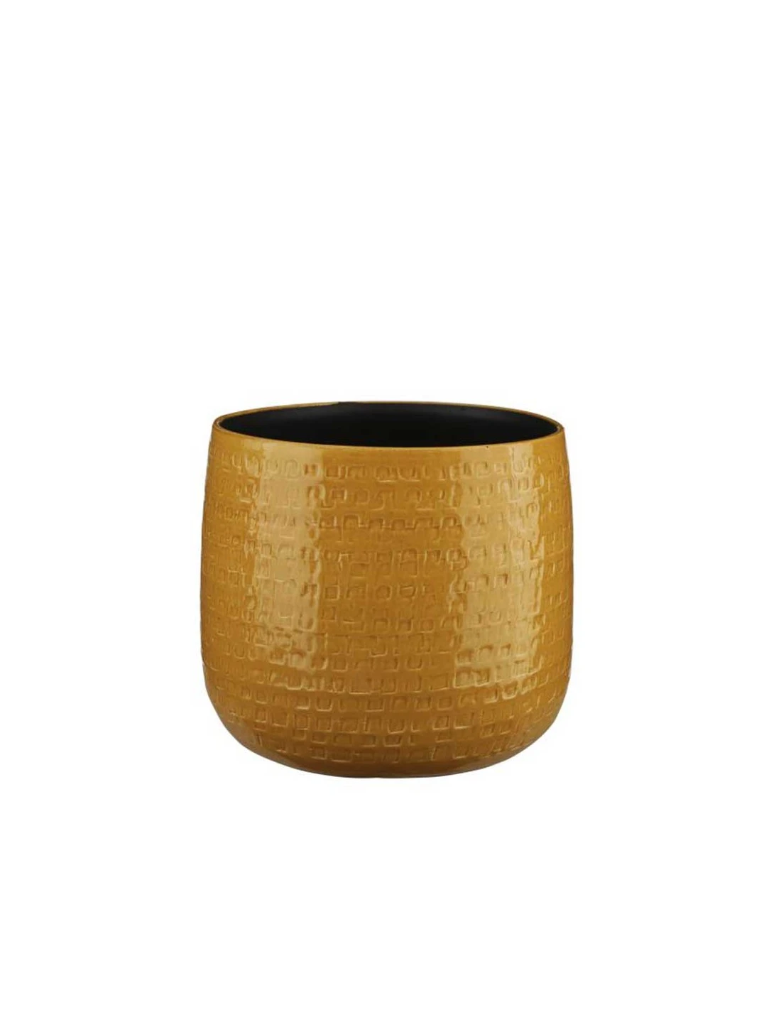 COPRIVASO CERAMICA FLOYD OCHRE - H23,5XD28CM 1 COPRIVASO CERAMICA FLOYD OCHRE - H23,5XD28CM