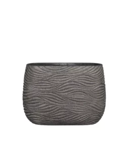 COPRIVASO CERAMICA HENDRICK OVAL BROWN - L42XW20XH30CM