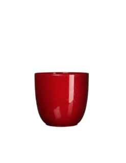 COPRIVASO CERAMICA TUSCA RED - H20XD22,5 Cm