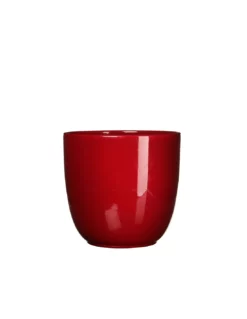 COPRIVASO CERAMICA TUSCA RED - H23XD25 Cm