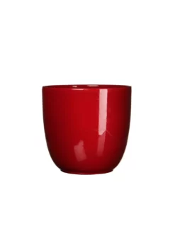 COPRIVASO CERAMICA TUSCA RED - H25XD28CM