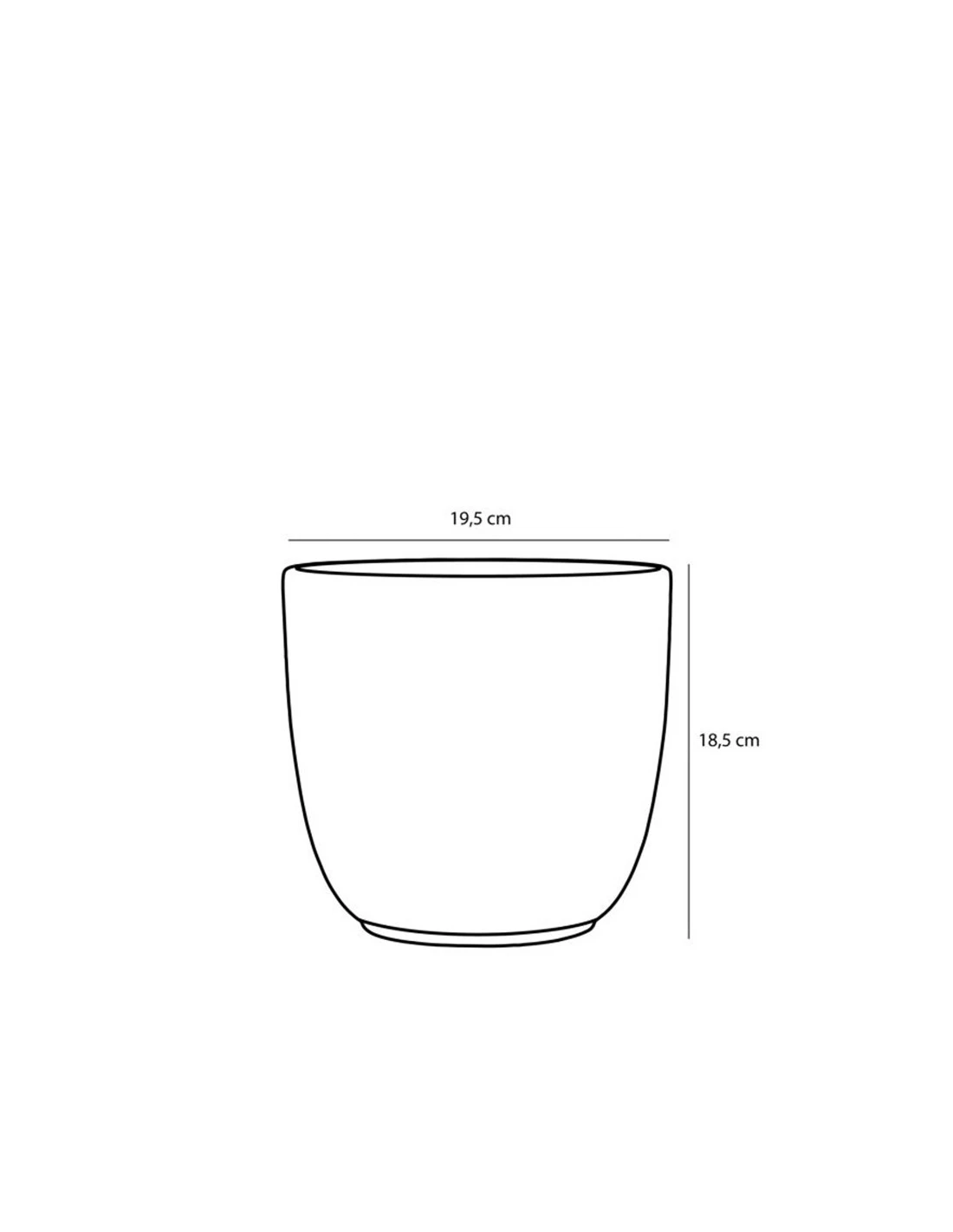 COPRIVASO CERAMICA TUSCA WHITE - H18,5XD19,5 Cm 2 COPRIVASO CERAMICA TUSCA WHITE - H18,5XD19,5 Cm - immagine 2