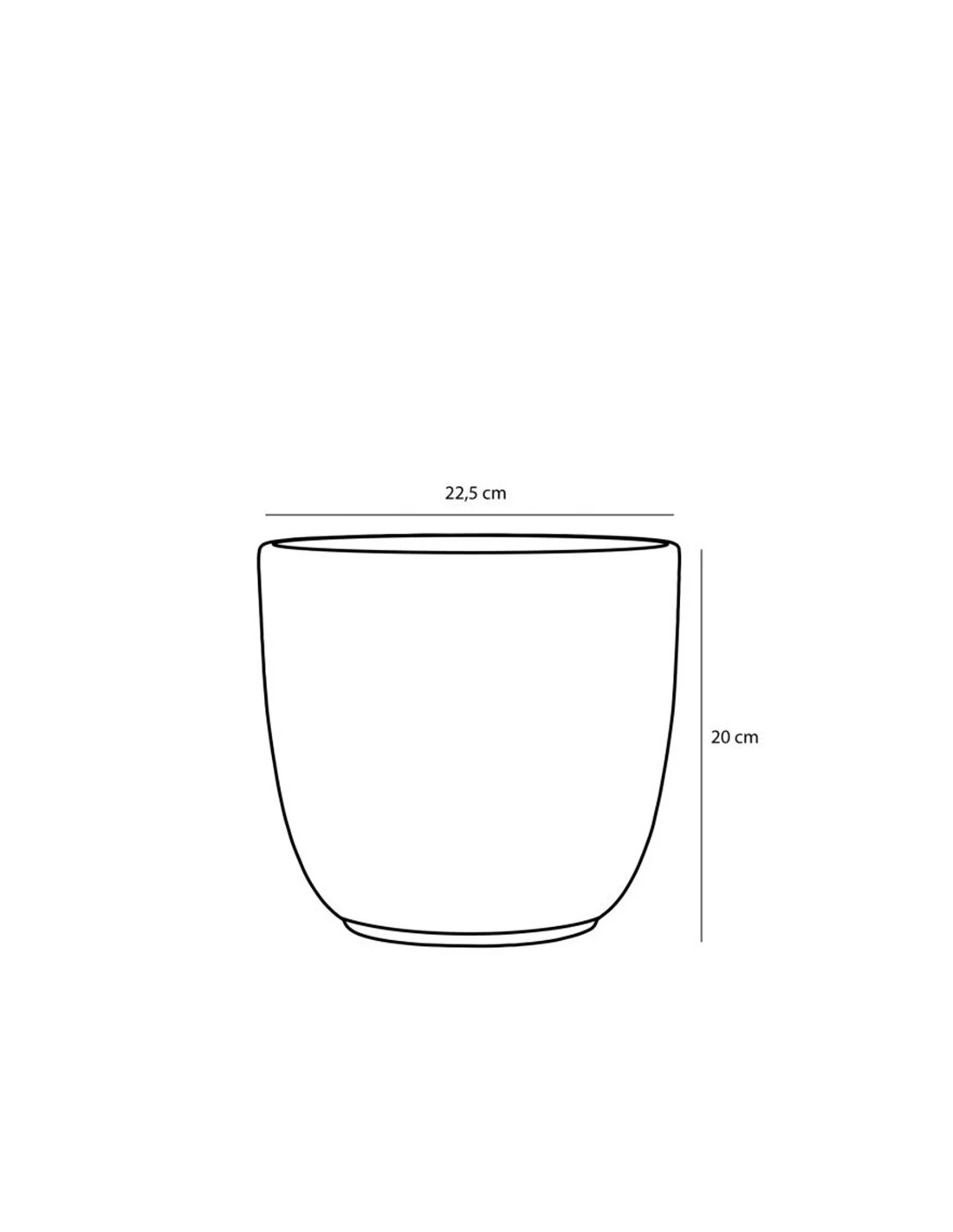 COPRIVASO CERAMICA TUSCA WHITE - H20XD22,5 Cm 2 COPRIVASO CERAMICA TUSCA WHITE - H20XD22,5 Cm - immagine 2