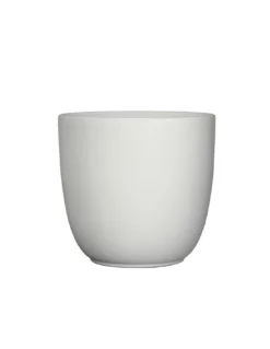COPRIVASO CERAMICA TUSCA WHITE MATT - H16XD17 Cm