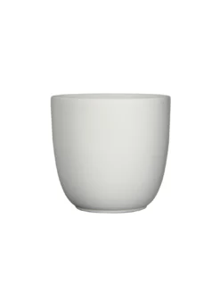 COPRIVASO CERAMICA TUSCA WHITE MATT - H20XD22,5 Cm