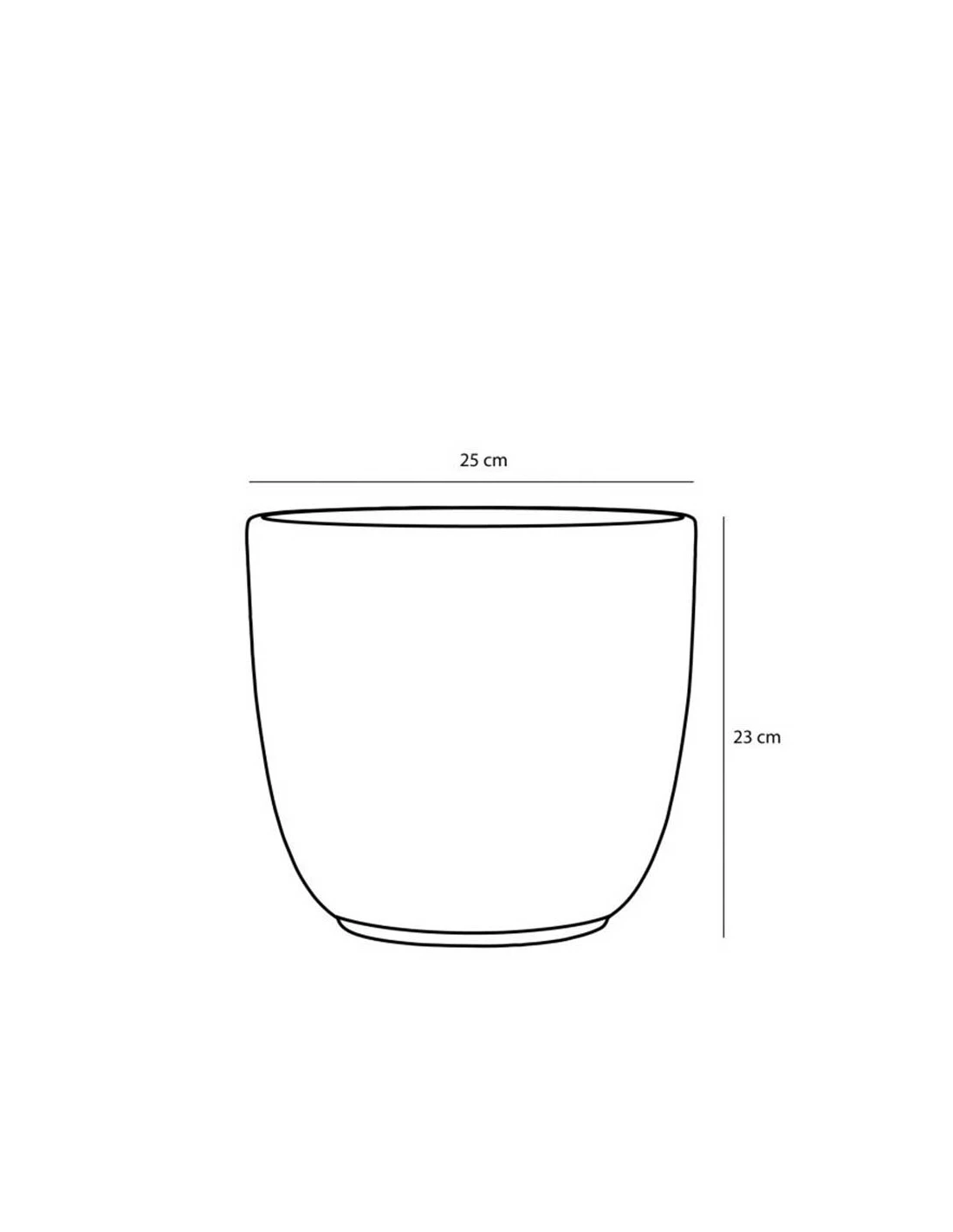 COPRIVASO CERAMICA TUSCA WHITE MATT - H23XD25CM 2 COPRIVASO CERAMICA TUSCA WHITE MATT - H23XD25CM - immagine 2