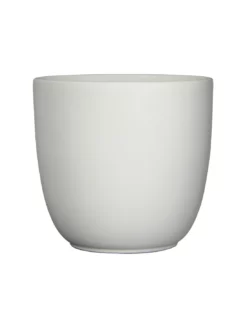 COPRIVASO CERAMICA TUSCA WHITE MATT - H25XD28 Cm