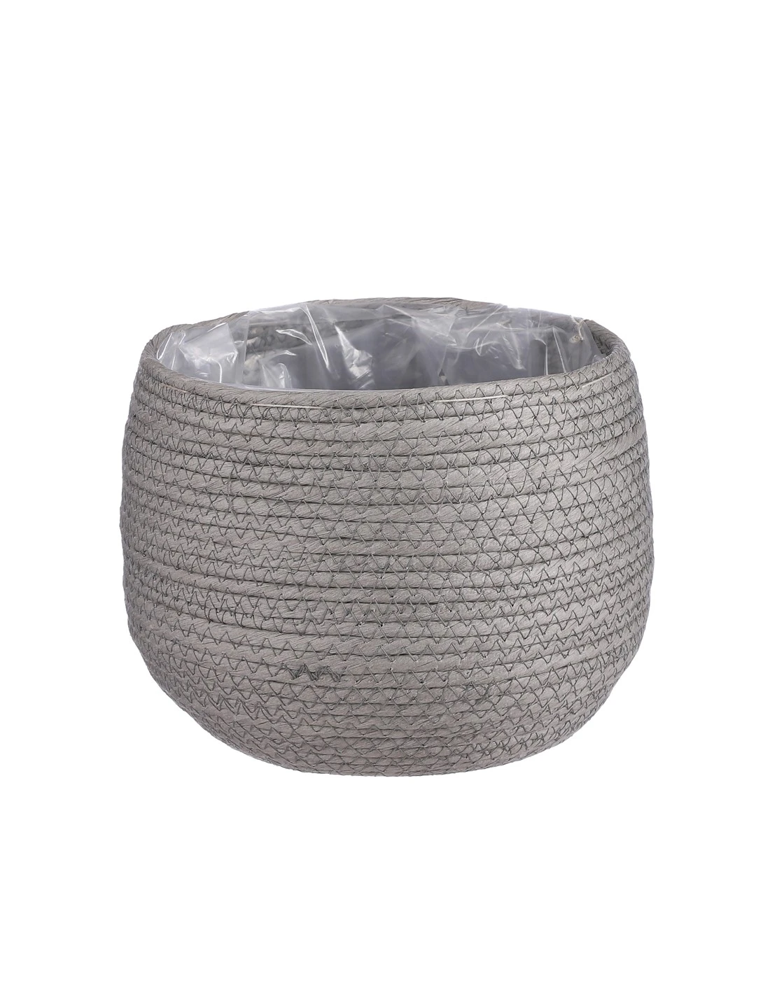 COPRIVASO CESTO JORCK GREY - H19XD22 Cm 1 COPRIVASO CESTO JORCK GREY - H19XD22 Cm