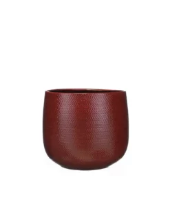 COPRIVASO GABRIEL POT ROUND BORDEAUX - H25XD29CM