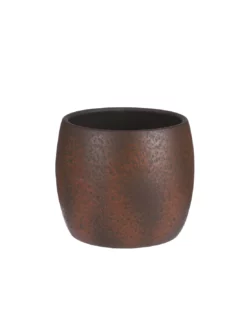 COPRIVASO LESTER RUST STONE - Altezza 18 Cm X Diametro 20 Cm