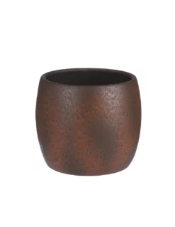 COPRIVASO LESTER RUST STONE - Altezza 22 Cm X Diametro 24 Cm