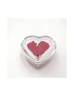 ROSA STABILIZZATA In CUORE DI VETRO Diametro 8 Cm - RED -Vendite Forniture Da Giardino cuore di rosa cm 8 3 rose precious profumate packaging colore rosso 2