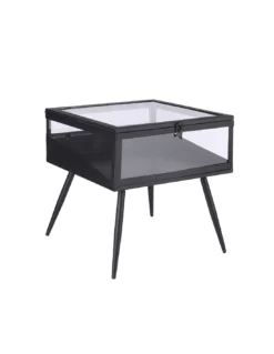 TAVOLINO 'GLENN SIDE' BLACK - L38XW40,5XH38 Cm