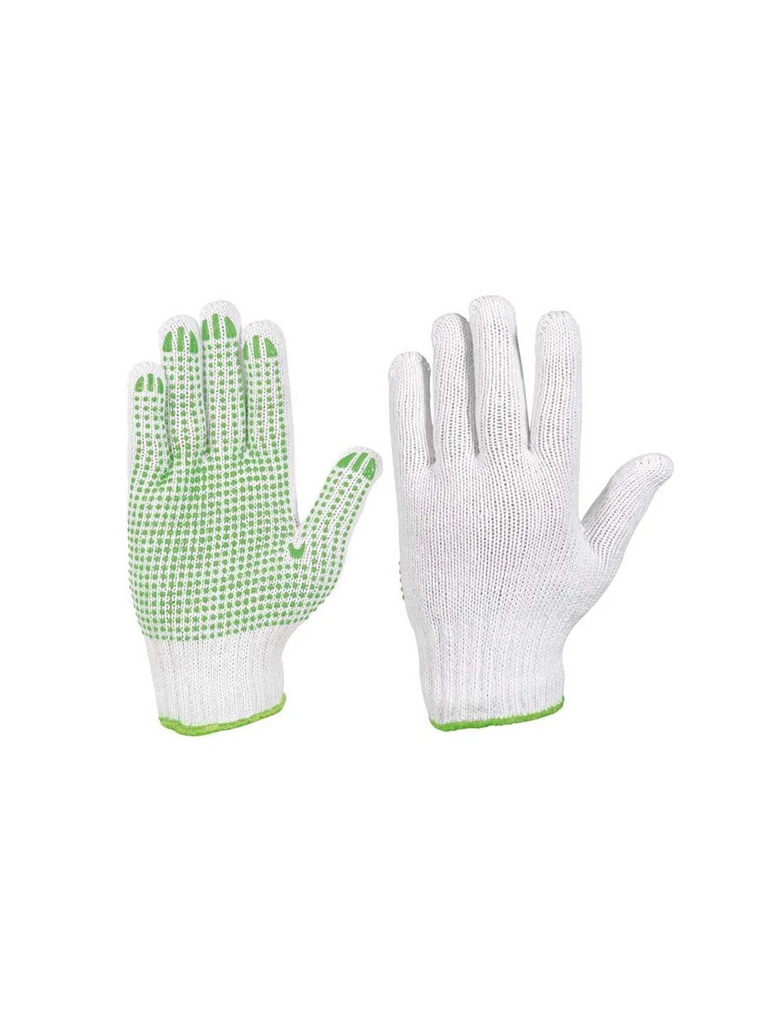 GUANTO DA GIARDINO MULTIUSO IN COTONE, PALMO PUNTINATO IN PVC MISURA L 1 GUANTO DA GIARDINO MULTIUSO IN COTONE, PALMO PUNTINATO IN PVC MISURA L