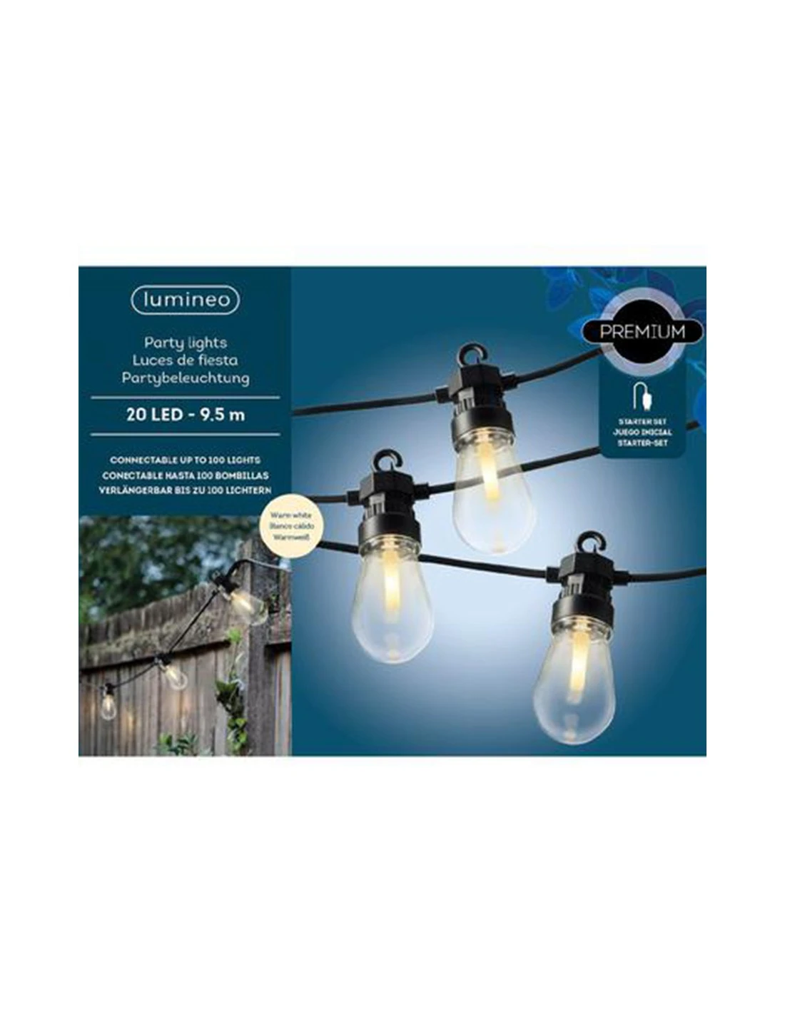LANPADINE 20 LED PROLUNGABILE PER GIARDINO 3 LANPADINE 20 LED PROLUNGABILE PER GIARDINO - immagine 3