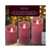 CANDELA BORDEAUX CON EFFETTO FIAMMA ONDULANTE A LED BO INDOOR MIX DIA7.50-H15.00CM-1L