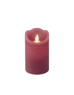 CANDELA BORDEAUX CON EFFETTO FIAMMA ONDULANTE A LED BO INDOOR MIX DIA7.50-H15.00CM-1L -Vendite Forniture Da Giardino led waving candle wax wave top bo indoor mix dia7 50 h15 00cm 1l 3