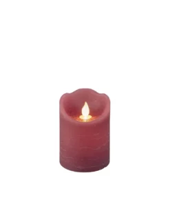 CANDELA BORDEAUX CON EFFETTO FIAMMA ONDULANTE A LED BO INDOOR MIX DIA7.50-H15.00CM-1L -Vendite Forniture Da Giardino led waving candle wax wave top bo indoor mix dia7 50 h15 00cm 1l 4