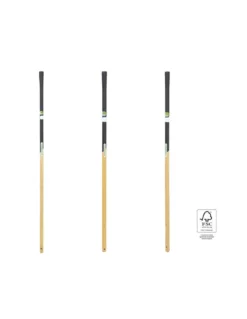 Manico In Legno Mm 35 Lunghezza Cm 140, Curvo Per Badili, Forche E Pale Neve