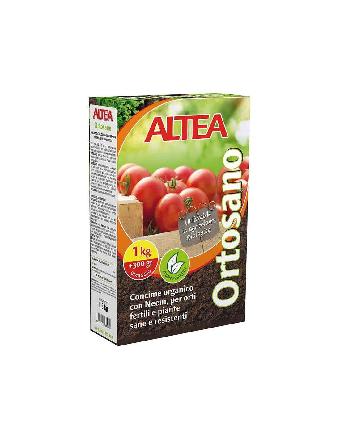 CONCIME ORGANICO VEGETALE A BASE DI NEEM ORTOSANO SCATOLA 1,3 KG 1 CONCIME ORGANICO VEGETALE A BASE DI NEEM ORTOSANO SCATOLA 1,3 KG