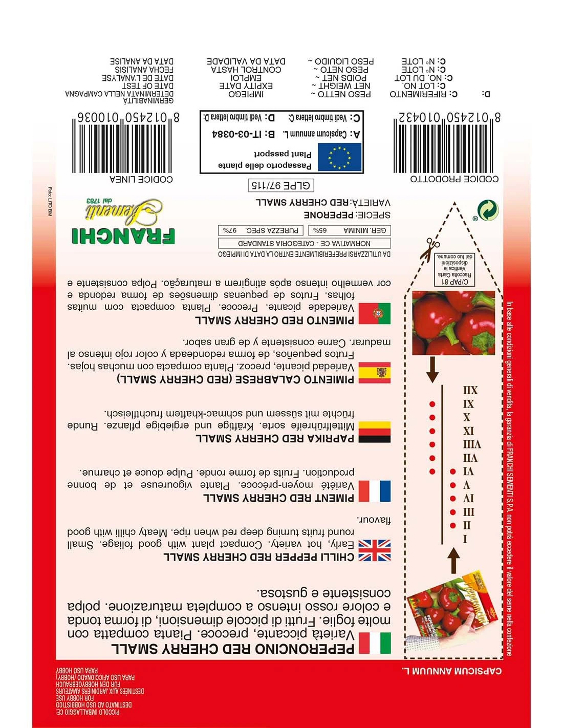 PEPERONCINO RED CHERRY SMAL 2 PEPERONCINO RED CHERRY SMAL - immagine 2