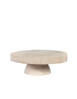 TAVOLINO 'PIA DECORATION' L.BROWN - H10,5XD30 Cm