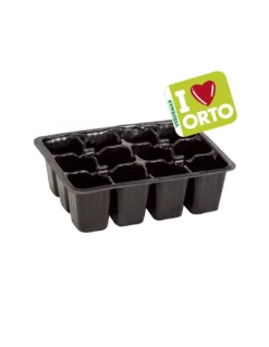 Semenzaio In Plastica Cm 18x13xh5 (12 Cellette) - 5 Pz