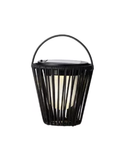 ILLUMINAZIONE LAMPADA SOLARE DA BALCONE IRON FIXED NERO DIA15.00-H15.00CM