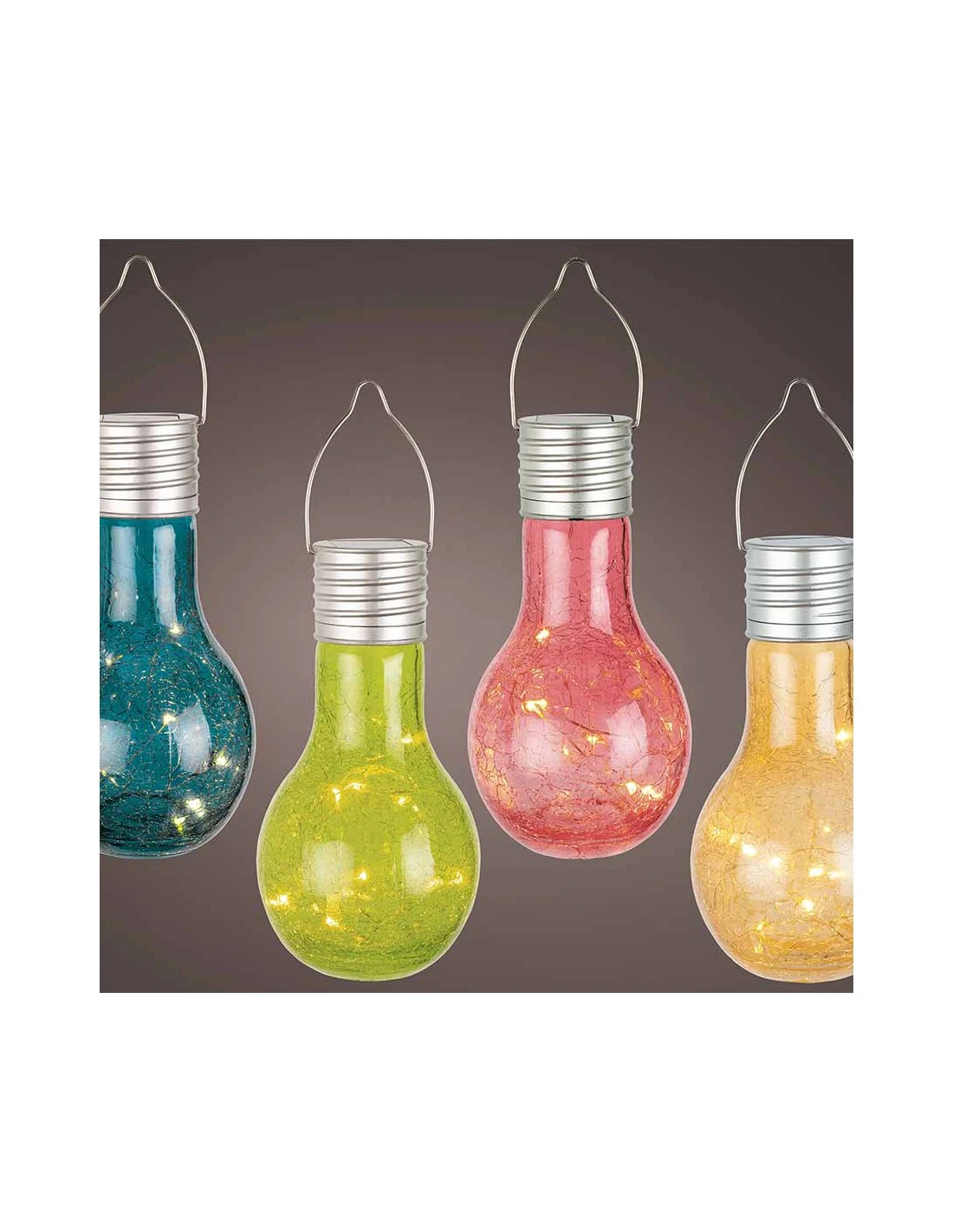 ILLUMINAZIONE LUCE SOLARE DA GIARDINO IN VETRO ARANCIO DIA9.00-H17.00CM-8L 2 ILLUMINAZIONE LUCE SOLARE DA GIARDINO IN VETRO ARANCIO DIA9.00-H17.00CM-8L - immagine 2