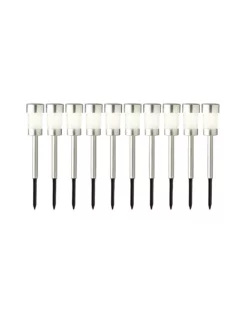 ILLUMINAZIONE PALETTO SOLARE LUCE FISSA IN ACCIAIO INOX DIA6.20-H26.00CM-1L -Vendite Forniture Da Giardino solar stake light stainl steel steady dia6 20 h26 00cm 1l 2