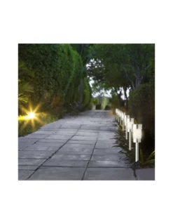 ILLUMINAZIONE PALETTO SOLARE LUCE FISSA IN ACCIAIO INOX DIA6.20-H26.00CM-1L -Vendite Forniture Da Giardino solar stake light stainl steel steady dia6 20 h26 00cm 1l 4