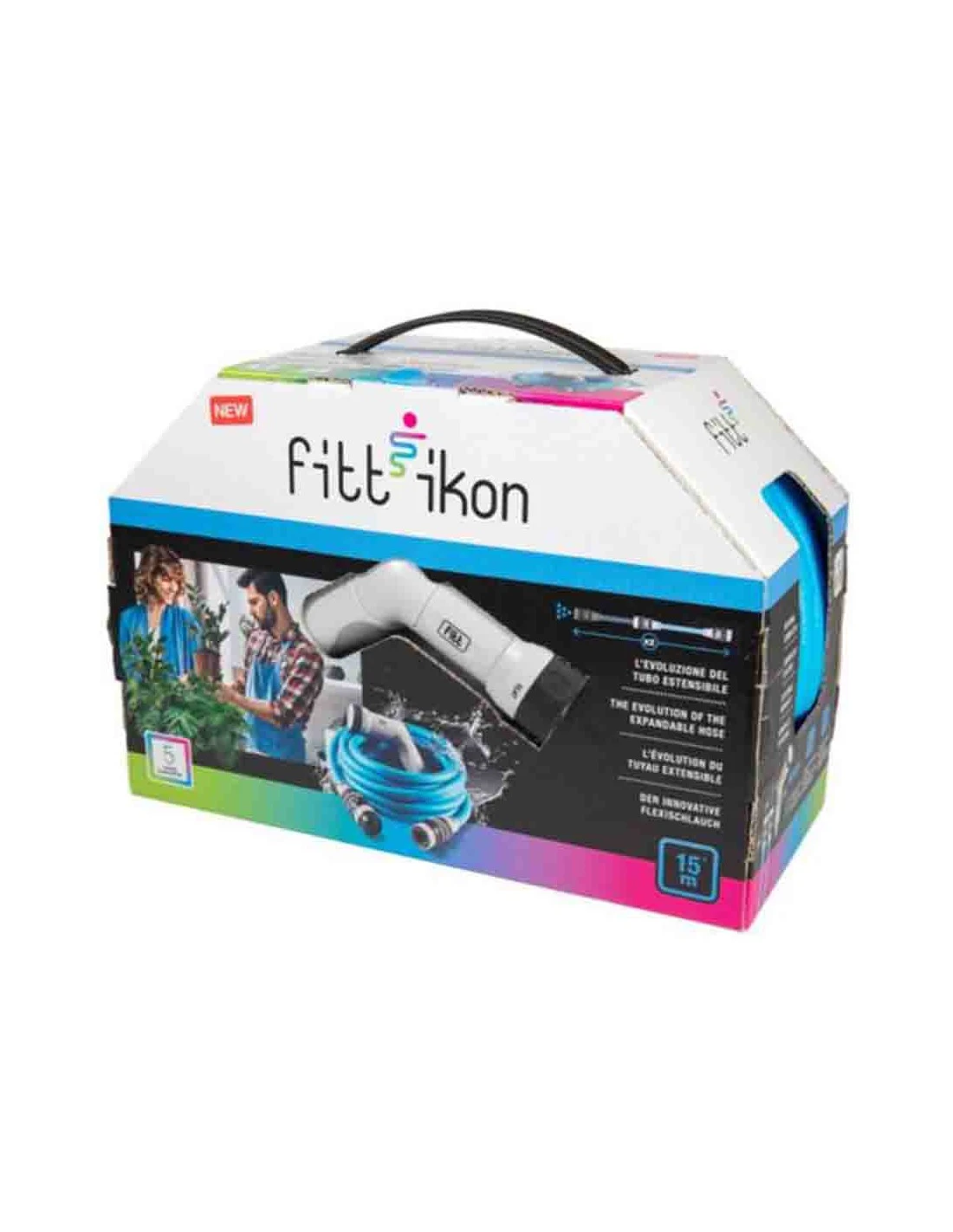 TUBO IRRIGAZIONE ESTENSIBILE IKON BLUE 15 M 1 TUBO IRRIGAZIONE ESTENSIBILE IKON BLUE 15 M