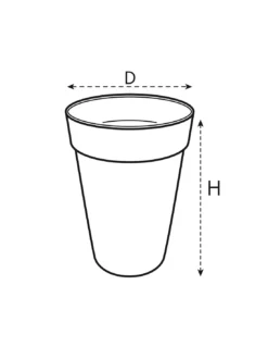 Elho VASO LOFT URBAN ROUND HIGH ANTHRACITE -Vendite Forniture Da Giardino vaso loft urban round high anthracite 1