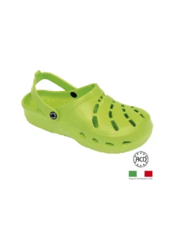 Zoccolo Forato Verde Lime Misura 45-46